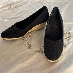 Beacon Black Espadrilles with Classic Elegance